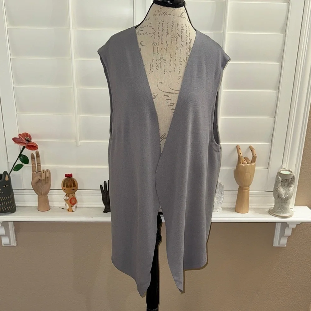 Zara Oversized Open Knitwear Vest